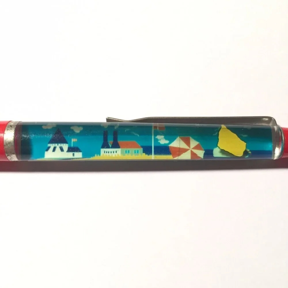 Bornholm Denmark Floaty Pen Souvenir Promo Vacation Holiday Beach Island Vintage